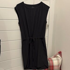 Athleta Black Sleeveless Mini Dress